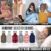 CityComfort Hot Water Bottle - Soft Fleece Cover - 2L Natural Rubber - UK Safe Tested - British Design - Multicolor - Buy Online on GoSupps.com