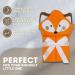 Mother's Choice 100% Cotton Baby Towel with Hood - Ultra Soft & Absorbent (75x75cm) - Large Bath Towel for Newborns & Infants - 3D Fox Hooded Design - Orange Fox - Buy Online on GoSupps.com