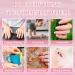 Press on Nails Square French False Nails Full Cover Coffin Fake Nails Nude Color False Nail Glossy French Tip Nail Art Manicure Decorations for Girls Women 360 Pieces - Buy Online on GoSupps.com