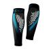 CEP - Nighttech Calf Sleeve 2.0 reflective women leg gums socks for exact calf compression made by medi black / blue size II
