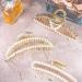 LINXUXIE Large Pearl Hair Claw Clips 4.5 inch - Strong Hold Zinc Alloy Banana Clip for Thick Hair - Fashion Accessories for Women and Girls (Set of 3) - Buy Online on GoSupps.com