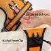 Nestroad Orange Dog Harness for Medium-Sized Dogs | Anti-Draw Padded Safety Belt | Neck 33-43cm Chest 43-64cm - Buy Online on GoSupps.com