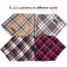 Soft Washable Plaid Bandana for Dogs and Cats - Adjustable Triangle Scarf (Grey Large) - Buy Online on GoSupps.com