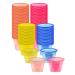 zappy 150 Assorted Neon Colors Disposable Plastic Party Bomber Power Bomber Jager Bomb Cups Shot Glass Glasses Shot Cup Cups Jager bomb glasses 150 Ct Assorted Colors mixed 150