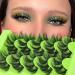 Fluffy 6D Faux Mink Cluster Lashes 16-22mm for Dramatic Cat-Eye Wispy DIY Extensions - A22MM - Buy Online on GoSupps.com