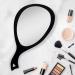 Zadro Large Hand Mirror with Handle - Salon Stylist's Big Handheld & Wall Mounted Black Onyx Mirror (19 x 10) - Buy Online on GoSupps.com