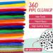 Wateza 460 Pipe Cleaners + 100 Googly Eyes | Assorted 30 Colors Craft Chenille Stems - Multicolor DIY Craft Supplies - Buy Online on GoSupps.com