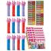 Pez Dispenser Set Bundle with 12 Peppa Pig Pez Characters Pez Sweet Candy Refills and Game Challenge Card (12x17g) | Excellent Treats as Birthday Gifts and Stocking Fillers