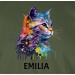 Personalized Cat Lover T-Shirt - Gift by Shirtracer | Army Green - Perfect for Cat Enthusiasts! - Buy Online on GoSupps.com