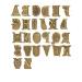 Walnut Hollow HotStamps Uppercase Alphabet Set for Branding and Personalization of Wood, Leather, and Other Surfaces Upper Case Alphabet