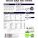 Indigo Herbs Organic Black Maca Powder 500g - Natural Energy Boost - Pack of 1 - Buy Online on GoSupps.com