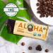 ALOHA Organic Chocolate Espresso Protein Bars - 12 Bars | Vegan, Low Sugar, Gluten-Free, Paleo, Low Carb, Non-GMO | 85mg Caffeine, No Stevia or Erythritol - Buy Online on GoSupps.com