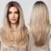 HAIRCUBE Long Blonde Synthetic Lace Wig for Women with Dark Roots - Buy Online on GoSupps.com