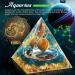 HuiJuKeJi Healing Crystals Aquarius Orgonit Pyramid - Zodiac Constellation Gifts with Tiger Eye Crystal - Astrology Energy Healing 6cm - Buy Online on GoSupps.com