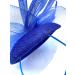 Ladies Royal Blue Feather Fascinator Clip/Headband Weddings Races Royal Ascot Hair Piece - Buy Online on GoSupps.com