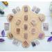 Crocon Amethyst Gemstone Rune stones Rectangle Shape with Elder Futhark Alphabet Engraved 25 pcs Rune Set Crystal Divination Healing Chakra Reiki with a Pouch & Rune brochure Size : 20-25mm Amethyst Rune - Buy Online on GoSupps.com