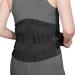 ABYON Lower Back Support Belt Back Braces for Lower Back Pain Adjustable Waist Support for Men and Women Herniated Disc Sciatica Scoliosis Bending Standing Heavy Lifting (Black L: 43.3''-49.2'') L Black