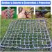 Durable Polyester Playground Net Heavy Duty Large Climbing Cargo Net Indoor and Outdoor Safety Protection Net Rope Ladder Swingset Treehouse(Size:3 * 4m(10 * 13ft)) () - Buy Online on GoSupps.com
