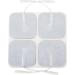 Premium Re-Usable TENS/EMS Electrode Pads (4 Pack) Fabric Backed, Latex-Free Gel Pads for Pain Relief - Buy Online on GoSupps.com
