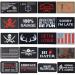 GYGYL 20Pcs Tactical Flag Patch Hook Fastener American Military Patches Set for Tactical Caps Bags Backpacks Tactical Vest Military Uniforms