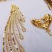 Gauze Sequins Feather Phoenix Tail Patch Set for DIY Wedding Gown & Bridal Dress - Ivory Gold White - Buy Online on GoSupps.com