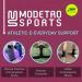 Calf Compression Sleeve - Support Brace for Sports & Travel | Men & Women - Medium - 1 Pair - Stripes/Black - Buy Online on GoSupps.com