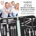 Three Swords 16 pcs Manicure Pedicure Set 'Cinisello' | High-Quality Mint Synthetic Leather Nail Case | Complete Hand & Foot Care Tools - Buy Online on GoSupps.com
