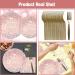 SZITW Birthday Party Tableware Set - 92PCS Pink Rose Gold Decorations for Women - Buy Online on GoSupps.com