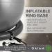 Gaiam Essentials 65cm Balance Ball & Base Kit | Yoga Ball Chair with Air Pump | Exercise Ball for Home or Office Desk | Grey with Resistance Cord - Buy Online on GoSupps.com