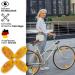 Spoking Reflectors for Bicycles - Extra Reinforced Steel Clips Orange Cat Eyes STVZO Certified - Perfect for Racing MTB Trekking & Children's Bikes - 4-Piece Set - Buy Online on GoSupps.com