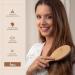 Eco-Friendly Bamboo Hairbrush with Wild Boar Bristles | Detangler for Long Hair & Curls | Scalp Massage Brush for Women Men & Children - Buy Online on GoSupps.com