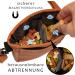 Ostfriesenpfoten Frieda Dog Treat Pouch - High-Quality Synthetic Leather Brown Size M - Easy Open Single-Handed Lock Gassitasche for Dog Owners | International Shipping - Buy Online on GoSupps.com