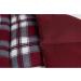 Large 75x20cm Grape Seed Pillow - 8-Chamber Flannel Heat Pad | Extra Long Red Check Design - Buy Online on GoSupps.com