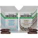 Bearded Brothers Organic Protein Bars Dark Chocolate and Vanilla (10 Pack) - Plant Based Protein Gluten Free Vegan Protein Variety 10 Pack