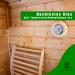 Bader Wellness Sauna Thermometer Hygrometer 2in1 - Premium Heat-Resistant Sauna Accessories with Solid Wood Frame | Accurate Temperature & Humidity Measurement (20 C - 120 C) - Buy Online on GoSupps.com