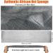 Unifab African Net Sponge Authentic Real African Exfoliating Net Bath Sponge Wash Cloth Exfoliating Washcloth African Net Cloth Body Scrubber for Shower Gray - Buy Online on GoSupps.com