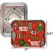 36 Count Christmas Tin Foil Containers with Lid Covers - Holiday Designs for Cookies & Treats - Disposable Food Storage Pans for Parties - Buy Online on GoSupps.com