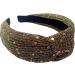Topkids Accessories Lurex Sequin Knot Alice Bands Adult Women Hair Accessories for Women Hair Bands for Women Thick Headband Womens Headbands Head Bands Adult Women Wide Headbands (Gold) - Buy Online on GoSupps.com