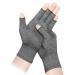 LXMY 2 Pairs Arthritis Gloves Compression Gloves Providing Warmth and Compression to Promote Healing Fingerless Design Relieve Pain from Rheumatoid Arthritis and Carpal Tunnel(S) S (Pack of 2) No Anti-Slip Glue Dots (1 Pair)