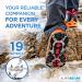 Alpenbear Crampons for Mountain Shoes - Durable 19 Stainless Steel Spikes for Men & Women - Ideal for Hiking & Outdoor Adventures - Buy Online on GoSupps.com