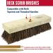 Weiler 44026 Heavy Duty Deck Scrub Brush - Natural Palmyra Bristles - Ideal for Wooden Decks, Concrete Patios, Rough Surfaces - 10 Size - Buy Online on GoSupps.com