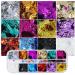 Chunky Glitter Sequins Kit - Butterfly Heart Hexagon Sparkle Nail Art Decoration in Purple for Makeup & Crafts | AddFavor - Buy Online on GoSupps.com