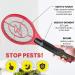 ZAP iT! Rechargeable Bug Zapper Racket 4000V - USB Charging Cable - Large Red - Buy Online on GoSupps.com