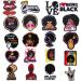 20 Pieces Black Girl Patches Iron on Patches for Clothing Afro Girl Embroidered Patches Sew On Patch Applique for Clothes Backpacks Jeans Jackets DIY Craft (Novelty Style)
