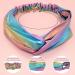 FROG SAC 6 PCS Mermaid Knotted Headbands for Girls - Kids Hair Accessory Set with Criss Cross Tie Dye Design - Perfect for Parties and Gifts! - Buy Online on GoSupps.com