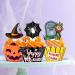 164PCS Halloween Cupcake Toppers Wrappers - Spider Web Pumpkin Zombie Hand Cake Party Decorations Supplies - Buy Online on GoSupps.com