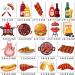 36Pcs BBQ Theme Cupcake Toppers Barbecue Theme Cake Cupcake Decor for Summer Barbeque Theme Birthday Party Baby Q Baby Shower Summer Picnic Party Supplies - Buy Online on GoSupps.com