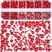 2000 Pieces Flat Back Rhinestones Set with Tweezer and Picking Pen - Red Crystal Gems for DIY Crafts, Nail Art, Clothes, Shoes, and Bags - Buy Online on GoSupps.com