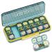21 Cells 3 Times a Day Pill Organizer - Large Capacity Waterproof and Moistureproof Daily Pill Case Removable Separate Cell 21 Days Pill Organizer Suitable for Travel and Everyday(Blue) Blue 21