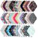6 Pack 12 Heavy Flow Charcoal Bamboo Mama Cloth/Menstrual Pads - Choose from 17 Designs - Buy Online on GoSupps.com